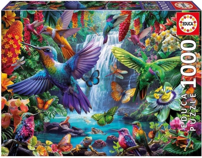 Puzzle Educa colibríes tropicales de 1000 piezas