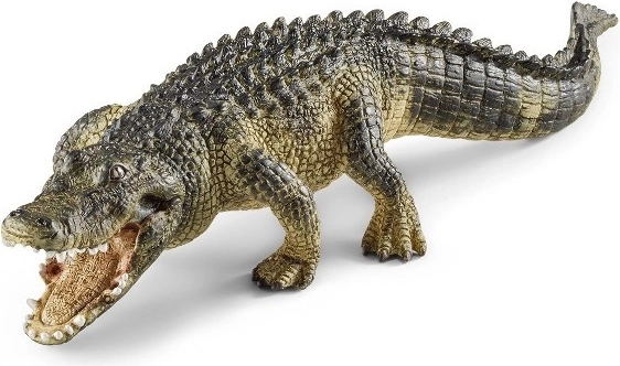 Schleich Wild Life aligátor – figura de plástico realista con mandíbula móvil