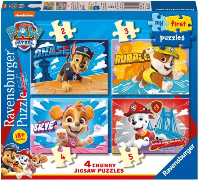 Ravensburger Mis primeros puzles Patrulla Canina 4 en 1