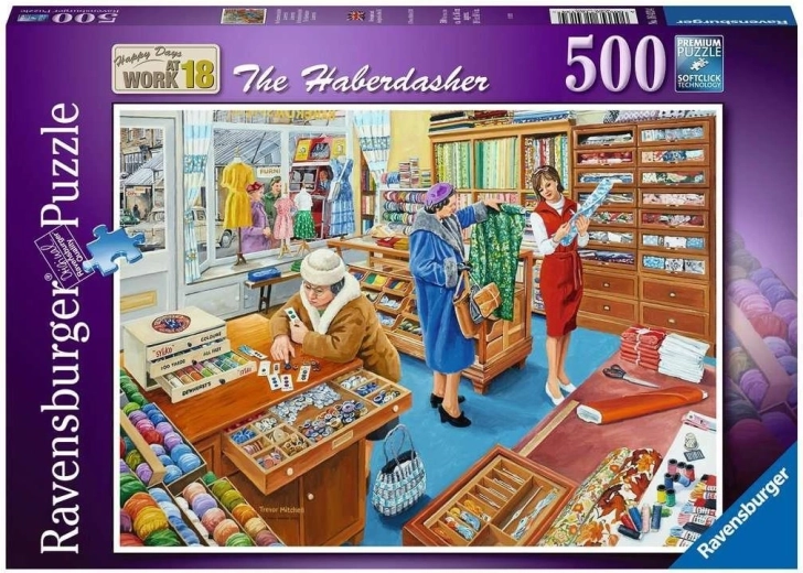 Puzzle Ravensburger Happy Days at Work: mercería 500 piezas