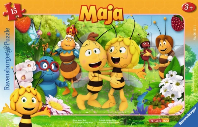 RAVENSBURGER Puzzle La abeja Maya, 15 piezas