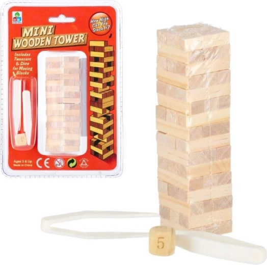 Torre de madera mini juego 48 piezas
