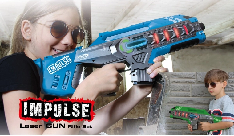 Impulse set de armas láser (azul/verde)