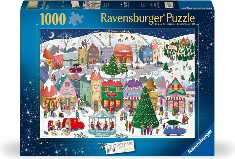 Puzzle Ravensburger «Ciudad navideña» 1000 piezas