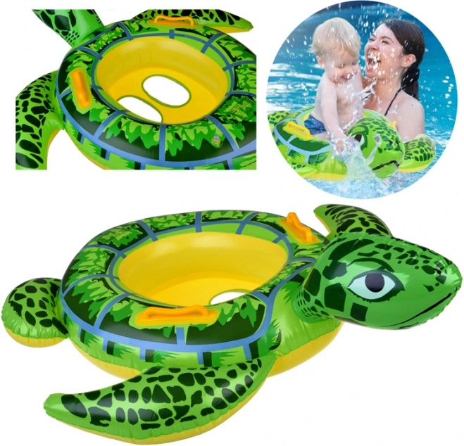 Sillita flotante hinchable infantil tortuga 90 cm