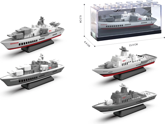 Modelo metálico de barco de guerra 1:64 – varias variantes