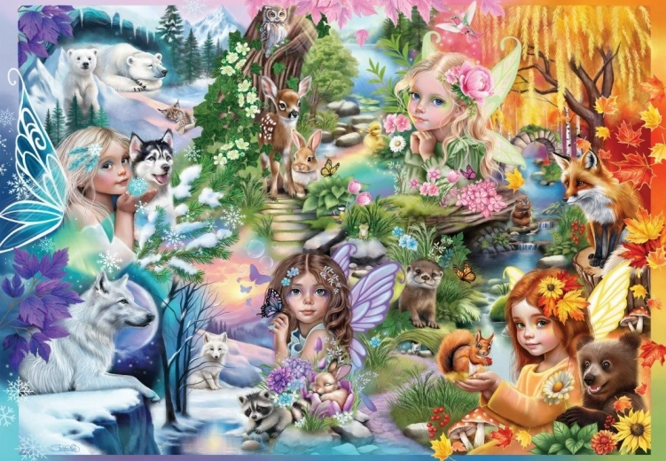Puzzle Bluebird Temporada de hadas 1000 piezas