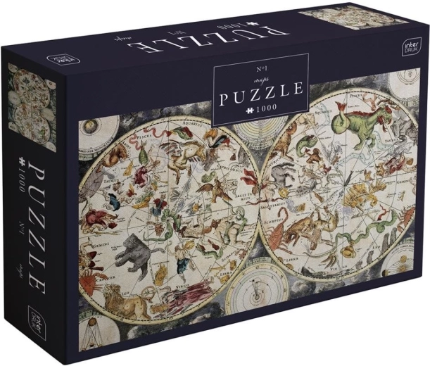 Interdruk Puzle mapas 1: Signos del zodiaco 1000 piezas
