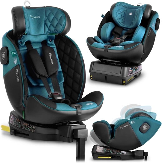 Silla de coche infantil Nukido Prestige Line i-Size 40–150 cm, giratoria 360°, ISOFIX
