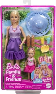 Barbie Familia y amigos de picnic