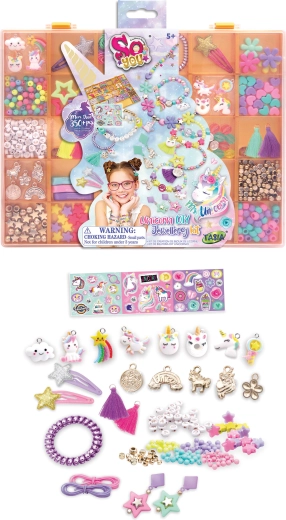 Set Tasia para fabricar pulseras y accesorios Unicornio 350 piezas