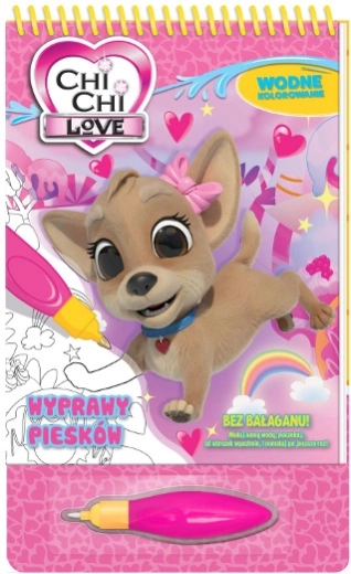 Chi Chi Love: Libro para colorear con agua – Aventura perruna