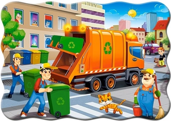 Puzle infantil camión de basura 30 piezas