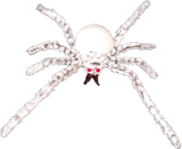 Accesorio de fiesta araña blanca de 60 cm