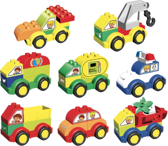 L-W Toys Junior bloques de autos, 62 piezas