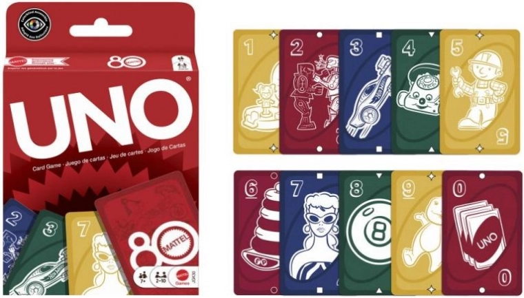 Juego de cartas UNO – 80.º aniversario de Mattel