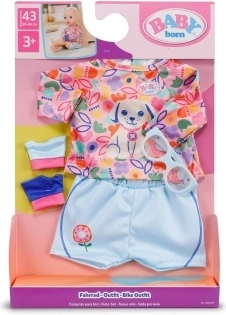 Baby Born conjunto ciclista azul para muñecas de 43 cm