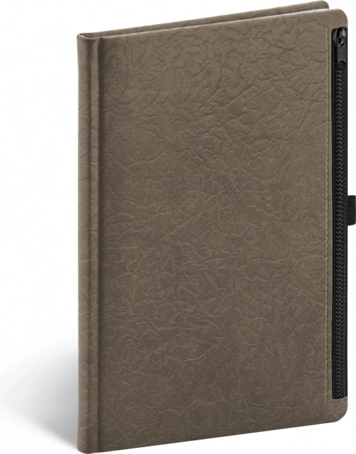 Cuaderno Hardy marrón, rayado, 13 × 21 cm