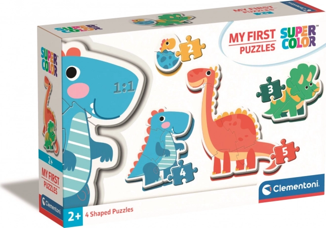 Clementoni mis primeros puzles Dinosaurios 4 en 1