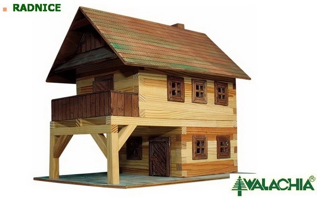 Kit de construcción de madera para pegar WALACHIA – molino de agua 1:32