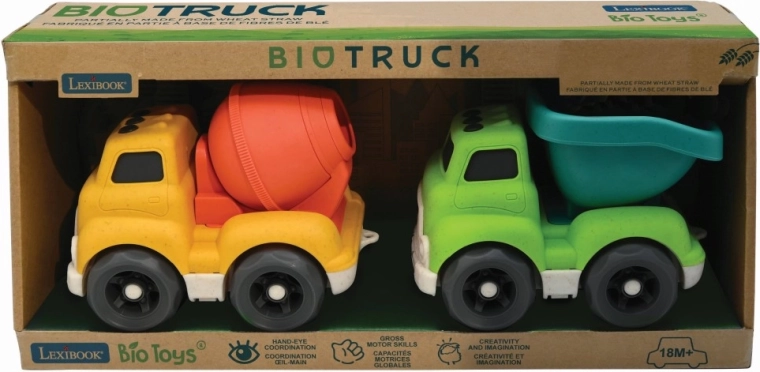 Lexibook set de vehículos de construcción ecológicos de bioplástico 18 cm
