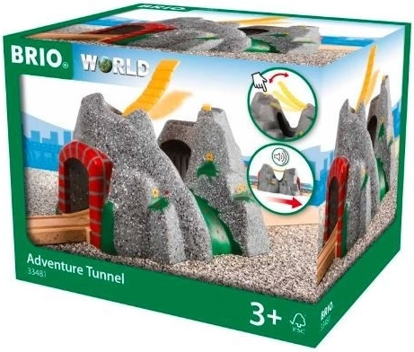 Túnel Brio con puente y sonido