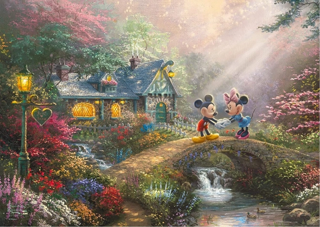 Puzzle en caja metálica Mickey & Minnie 500 piezas