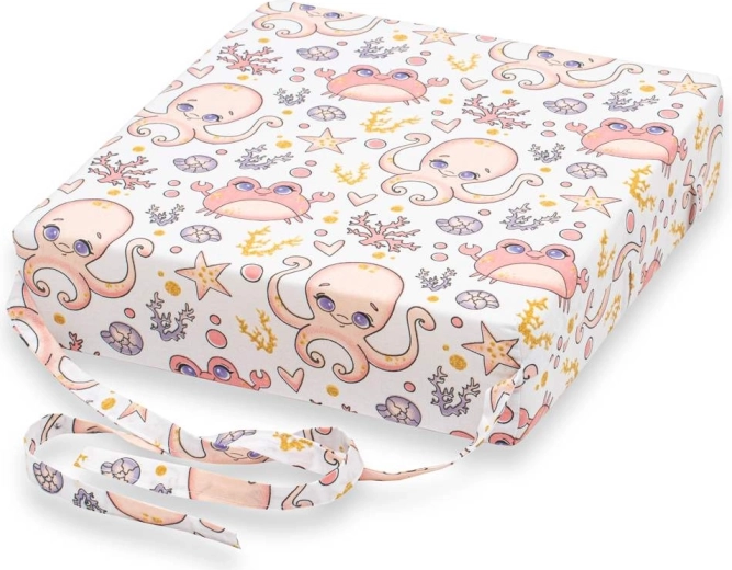 Cojín infantil para silla New Baby BASIC con diseño de pulpo – Rosa