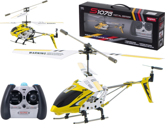 Helicóptero RC Syma S107G – Amarillo