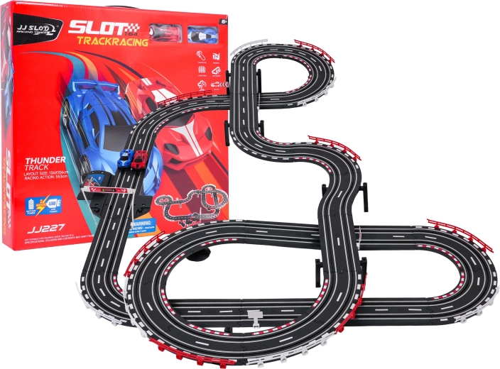 Pista de carreras Track Sport – set de circuito eléctrico de coches 5,53 m