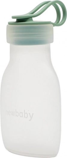 Biberón de silicona para leche New Baby verde