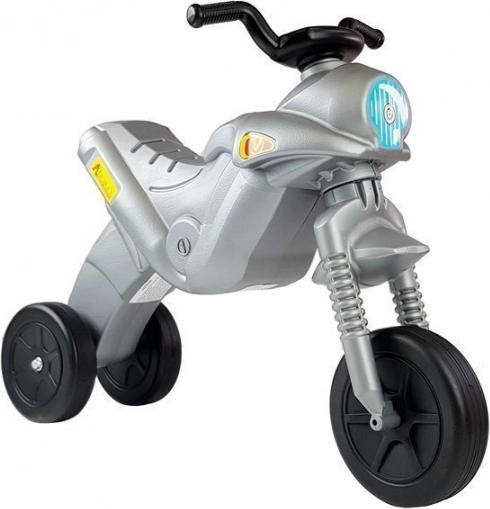 Motocicleta de equilibrio triciclo Enduro – plateada