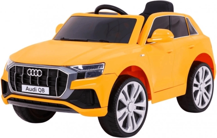 Coche eléctrico infantil AUDI Q8 12V naranja para niños