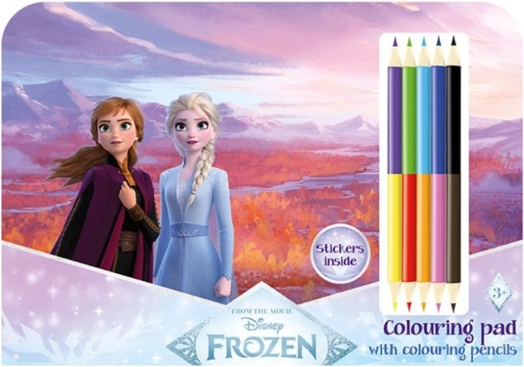 Set de dibujo con lápices de colores Frozen
