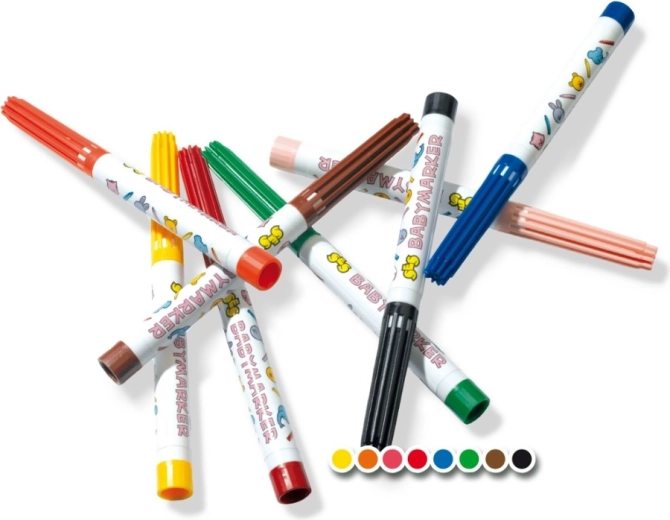 8 colores alegres para los primeros dibujos