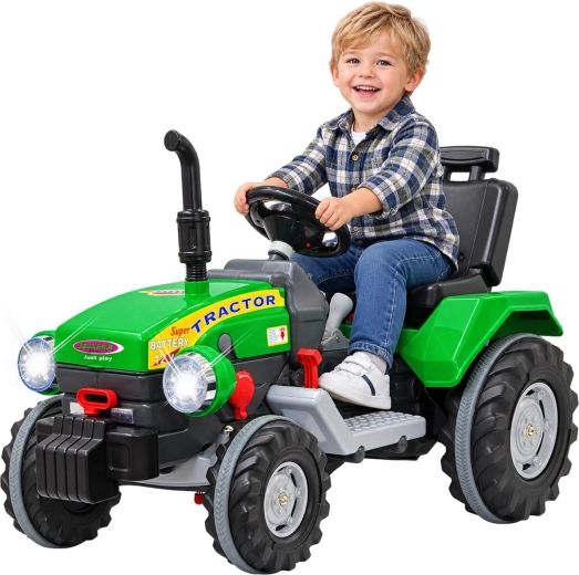 Tractor eléctrico infantil JAMARA Power Drag verde 12 V