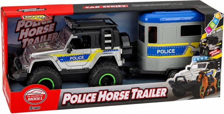 Efectos de luz y sonido + caballo en el paquete