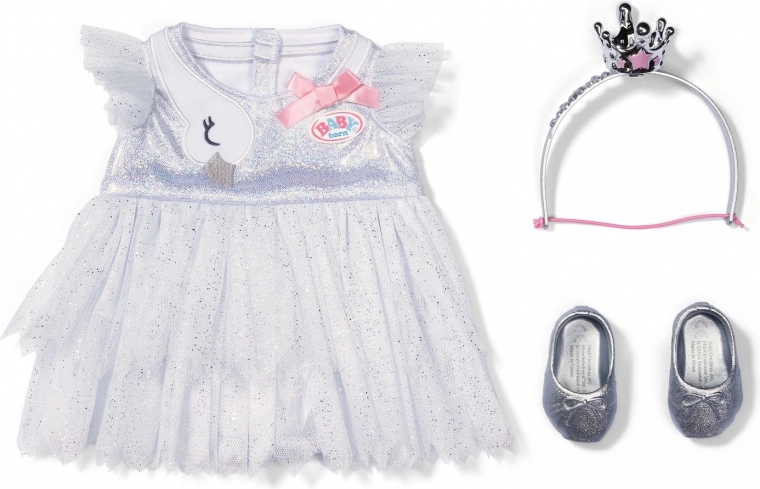 Brillante look de ballet con motivo de cisne