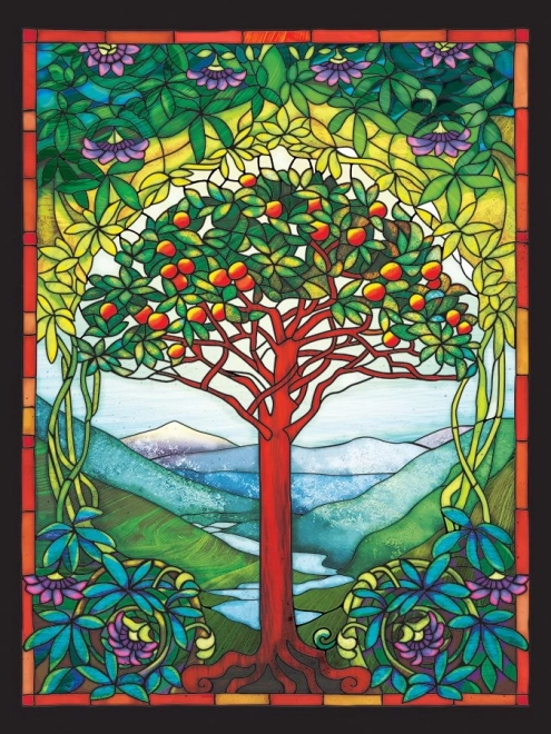 Puzzle COBBLE HILL Vitrales – Árbol de la vida XL 275 piezas