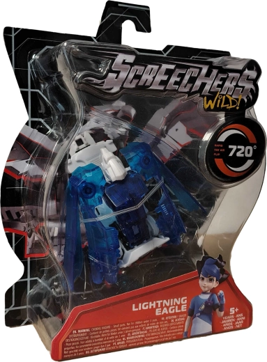 Screechers Wild! vehículo transformable Lightning Eagle – águila azul
