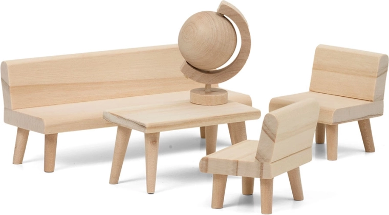 Lundby set creativo de muebles para salón para casa de muñecas (DIY)