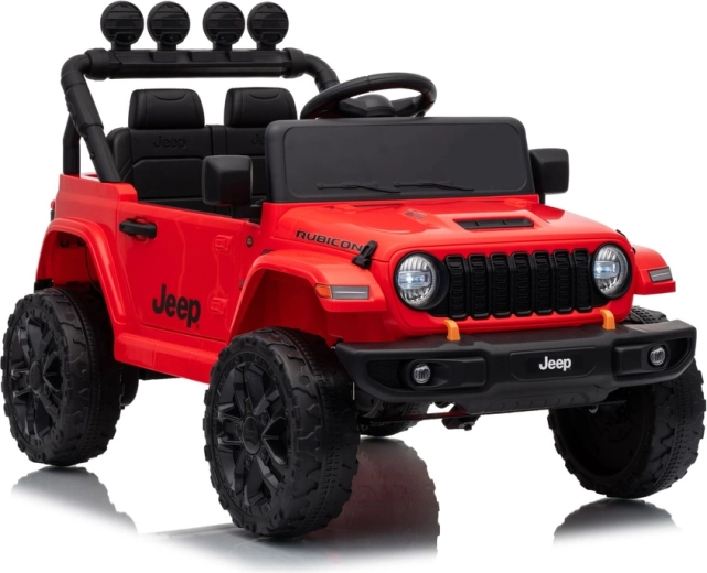 Coche eléctrico infantil Jeep Rubicon de 24 V, negro