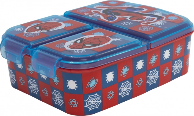 Caja de merienda Spider-Man con 3 compartimentos - 1 pieza