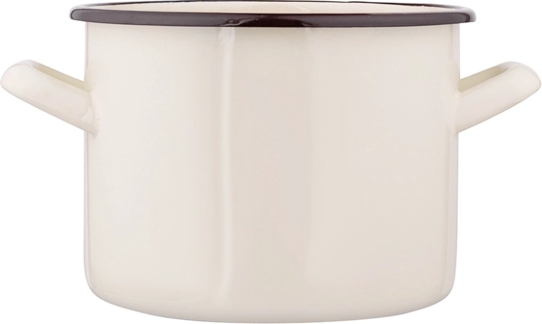 Olla esmaltada Silesia 2,2 l, 16 cm, crema