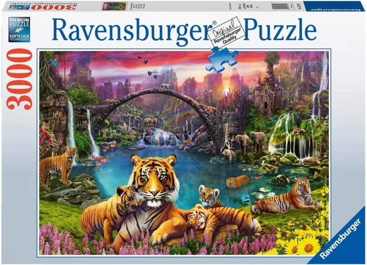 Puzzle Ravensburger Tigres en el Paraíso 3000 piezas