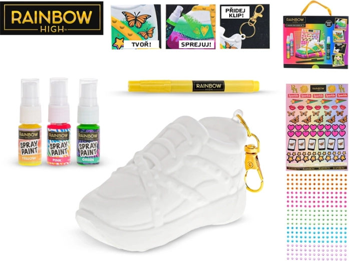 Set para fabricar un llavero 3D Rainbow High