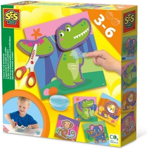 SES Creative aprendo a recortar y pegar – animalitos