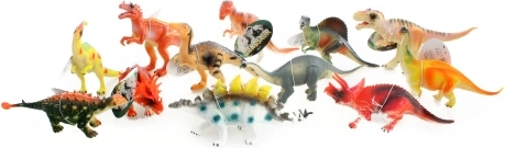Pequeños dinosaurios de goma - 1 ud