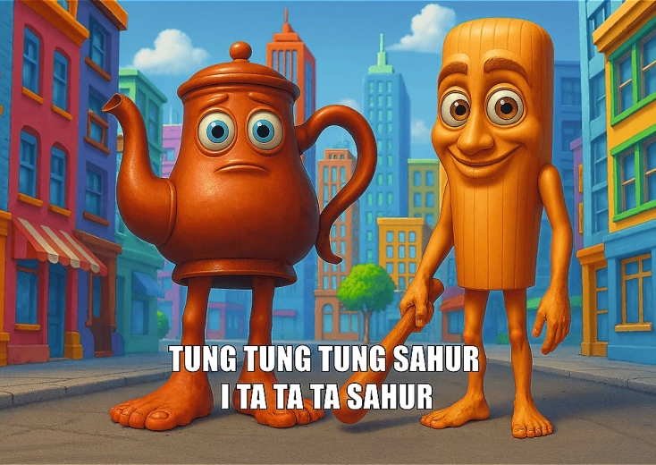 Puzzle Trefl BrainRots: Tung Tung Sahur 200 piezas