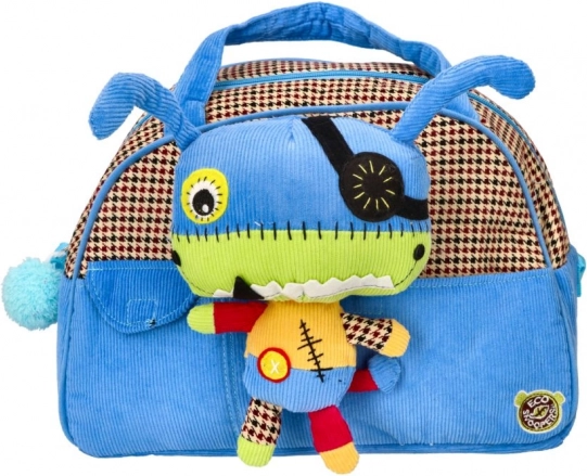 Mochila infantil con monstruito de peluche EcoSnoopers